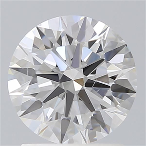 Picture of Lab Grown Diamond 1.66 Carats, Round with Ideal Cut, E Color, VS2 Clarity and Certified by IGI