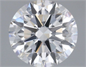 Lab Grown Diamond 2.54 Carats, Round with Ideal Cut, D Color, VVS1 Clarity and Certified by IGI