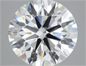 Lab Grown Diamond 5.57 Carats, Round with Ideal Cut, E Color, VVS1 Clarity and Certified by IGI
