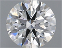Del inventario de diamantes de laboratorio, 0.74 quilates, Redondo , Color F, claridad VVS2 y certificado IGI
