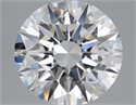 Lab Grown Diamond 4.12 Carats, Round with Excellent Cut, F Color, VVS2 Clarity and Certified by GIA