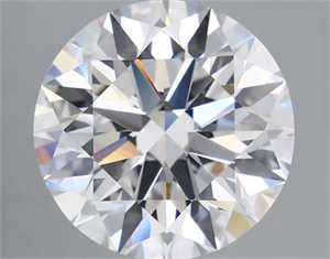 Picture of Lab Grown Diamond 4.87 Carats, Round with Ideal Cut, D Color, VVS2 Clarity and Certified by IGI