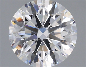 Picture of Lab Grown Diamond 2.55 Carats, Round with Ideal Cut, D Color, VVS1 Clarity and Certified by IGI