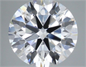 Lab Grown Diamond 5.53 Carats, Round with Ideal Cut, E Color, VS1 Clarity and Certified by IGI