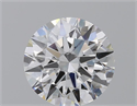 Lab Grown Diamond 1.07 Carats, Round with Ideal Cut, D Color, VS1 Clarity and Certified by IGI