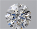 Lab Grown Diamond 1.57 Carats, Round with Ideal Cut, F Color, VS1 Clarity and Certified by IGI