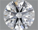 Lab Grown Diamond 0.71 Carats, Round with Ideal Cut, D Color, VS2 Clarity and Certified by IGI