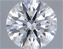 Lab Grown Diamond 0.72 Carats, Round with Ideal Cut, D Color, VVS1 Clarity and Certified by IGI
