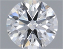 Lab Grown Diamond 0.89 Carats, Round with Ideal Cut, D Color, VVS2 Clarity and Certified by IGI