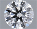 Lab Grown Diamond 0.88 Carats, Round with Ideal Cut, D Color, VVS2 Clarity and Certified by IGI