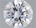 Lab Grown Diamond 0.93 Carats, Round with Ideal Cut, D Color, VS1 Clarity and Certified by IGI