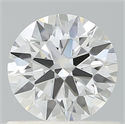 Lab Grown Diamond 0.72 Carats, Round with Ideal Cut, D Color, VS1 Clarity and Certified by IGI