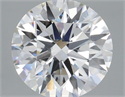 Lab Grown Diamond 3.55 Carats, Round with Ideal Cut, E Color, VVS2 Clarity and Certified by IGI
