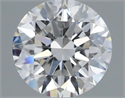 Lab Grown Diamond 1.37 Carats, Round with Ideal Cut, F Color, VVS2 Clarity and Certified by IGI