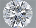 Del inventario de diamantes de laboratorio, 1.35 quilates, Redondo , Color E, claridad VVS2 y certificado IGI