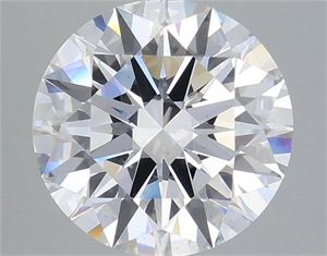 Picture of Lab Grown Diamond 5.04 Carats, Round with Ideal Cut, F Color, VS2 Clarity and Certified by IGI