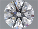 Lab Grown Diamond 1.36 Carats, Round with Very Good Cut, D Color, VVS2 Clarity and Certified by IGI