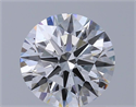 Lab Grown Diamond 1.34 Carats, Round with Ideal Cut, F Color, VS2 Clarity and Certified by IGI