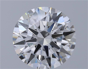 Picture of Lab Grown Diamond 3.08 Carats, Round with Ideal Cut, F Color, VS1 Clarity and Certified by IGI