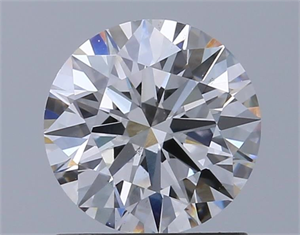Picture of Lab Grown Diamond 1.10 Carats, Round with Ideal Cut, G Color, VS2 Clarity and Certified by IGI