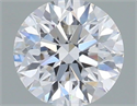 Lab Grown Diamond 0.71 Carats, Round with Excellent Cut, D Color, VVS2 Clarity and Certified by IGI