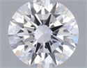Lab Grown Diamond 0.74 Carats, Round with Excellent Cut, D Color, VVS2 Clarity and Certified by IGI