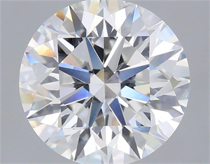 Picture of Lab Grown Diamond 2.91 Carats, Round with Excellent Cut, D Color, VS1 Clarity and Certified by IGI