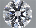 Lab Grown Diamond 6.07 Carats, Round with Excellent Cut, F Color, VVS2 Clarity and Certified by IGI