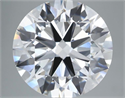 Lab Grown Diamond 6.06 Carats, Round with Ideal Cut, F Color, VVS1 Clarity and Certified by IGI