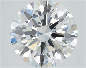 Picture of Lab Grown Diamond 3.40 Carats, Round with Excellent Cut, E Color, VVS1 Clarity and Certified by IGI