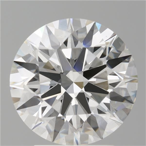 Picture of Lab Grown Diamond 3.09 Carats, Round with Ideal Cut, F Color, VS2 Clarity and Certified by IGI
