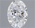 Natural Diamond 0.50 Carats, Oval with  Cut, D Color, VS1 Clarity and Certified by GIA