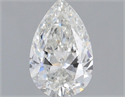 Natural Diamond 0.80 Carats, Pear with  Cut, G Color, SI1 Clarity and Certified by IGI