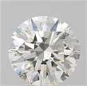 Natural Diamond 2.25 Carats, Round with Excellent Cut, I Color, VVS2 Clarity and Certified by IGI