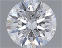 Natural Diamond 0.44 Carats, Round with Excellent Cut, D Color, SI2 Clarity and Certified by GIA