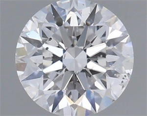 Picture of Natural Diamond 0.44 Carats, Round with Excellent Cut, D Color, SI2 Clarity and Certified by GIA