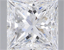 Natural Diamond 0.61 Carats, Princess with  Cut, D Color, IF Clarity and Certified by GIA