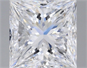 Natural Diamond 1.51 Carats, Princess with  Cut, D Color, IF Clarity and Certified by GIA