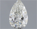 Natural Diamond 0.50 Carats, Pear with  Cut, I Color, VVS1 Clarity and Certified by GIA