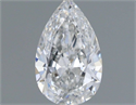 Natural Diamond 0.50 Carats, Pear with  Cut, E Color, VVS1 Clarity and Certified by GIA