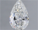 Natural Diamond 0.51 Carats, Pear with  Cut, F Color, VVS1 Clarity and Certified by GIA