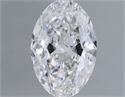 Natural Diamond 0.53 Carats, Oval with  Cut, D Color, SI1 Clarity and Certified by GIA