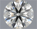 Natural Diamond 0.80 Carats, Round with Excellent Cut, L Color, VVS1 Clarity and Certified by IGI