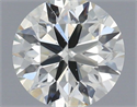 Natural Diamond 0.58 Carats, Round with Excellent Cut, L Color, VS2 Clarity and Certified by IGI