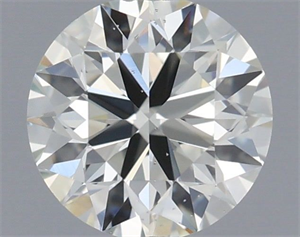 Picture of Natural Diamond 0.58 Carats, Round with Excellent Cut, L Color, VS2 Clarity and Certified by IGI