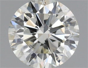 Picture of Natural Diamond 0.90 Carats, Round with Excellent Cut, J Color, SI1 Clarity and Certified by IGI