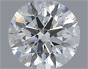 Natural Diamond 0.57 Carats, Round with Excellent Cut, F Color, SI1 Clarity and Certified by IGI