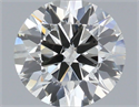 Natural Diamond 0.90 Carats, Round with Excellent Cut, H Color, SI2 Clarity and Certified by IGI