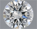 Natural Diamond 0.57 Carats, Round with Excellent Cut, E Color, SI1 Clarity and Certified by IGI