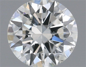 Picture of Natural Diamond 0.57 Carats, Round with Excellent Cut, E Color, SI1 Clarity and Certified by IGI